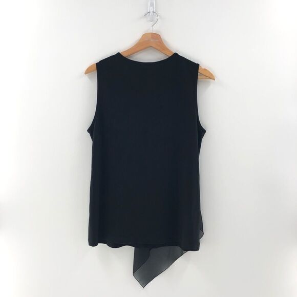 Anne Klein Overlay Tank‎ Top Anne Black Small - Picture 8 of 8